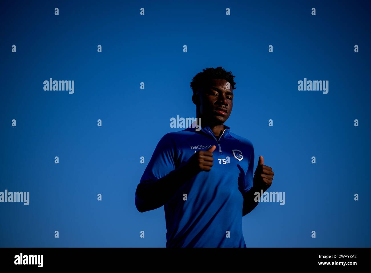 Benidorm, Spain. 07th Jan, 2024. Genk's Alfred Caicedo pictured during