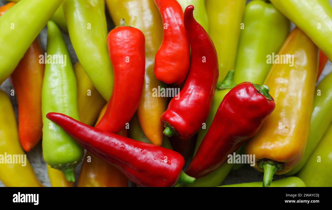 Large crop of red and green hot chili peppers Stock Photo - Alamy