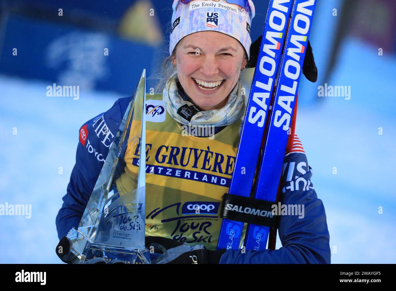 Val Di Fiemme, Trentino, Italy. 7th Jan, 2024. Womens FIS Cross Country
