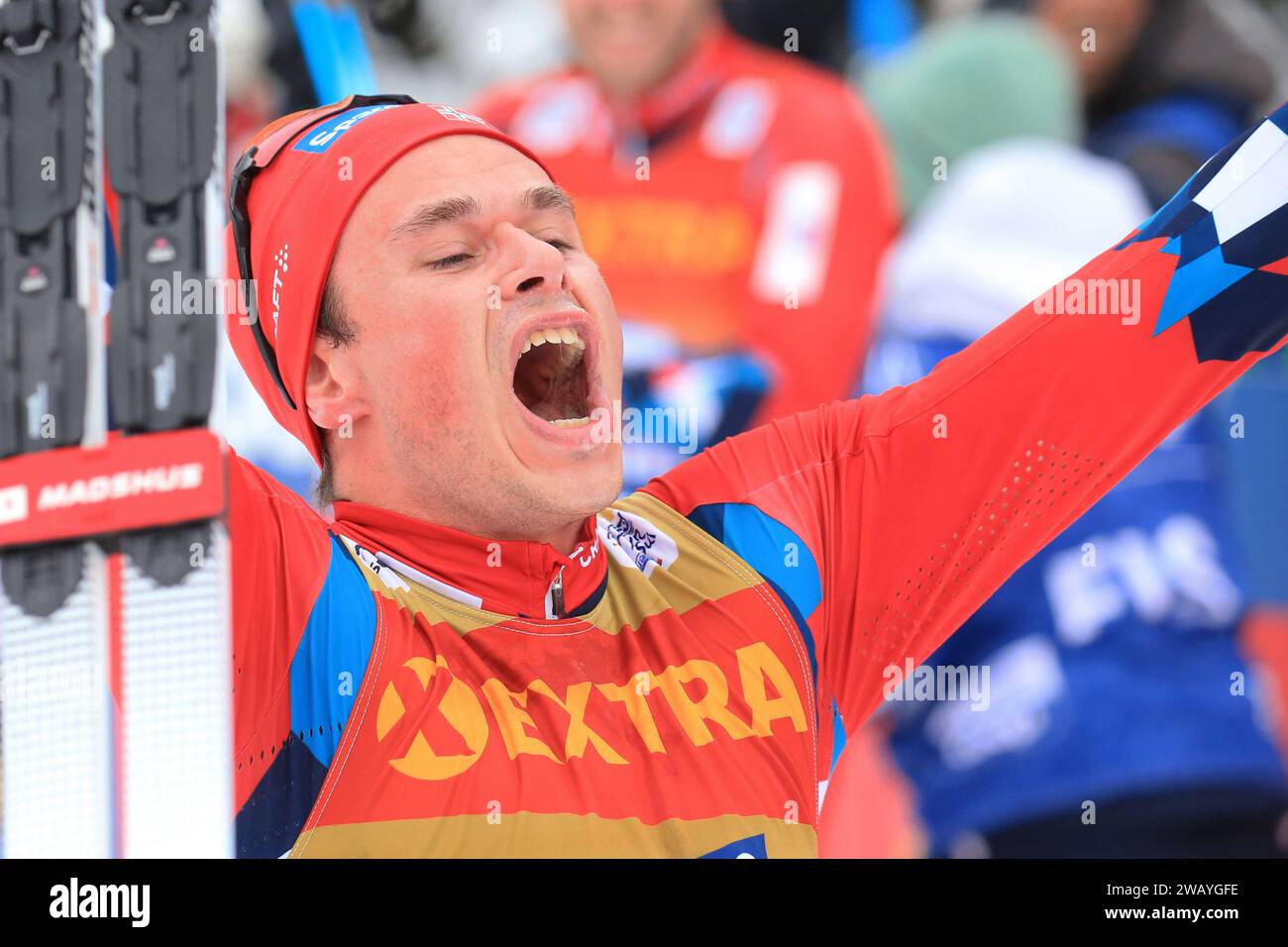 Val Di Fiemme, Trentino, Italy. 7th Jan, 2024. Mens FIS Cross Country