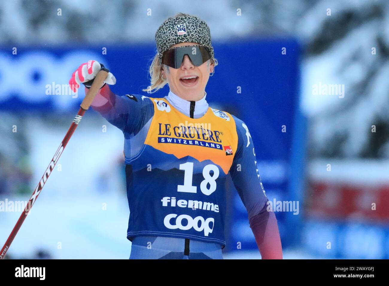 Val Di Fiemme, Trentino, Italy. 7th Jan, 2024. Womens FIS Cross Country