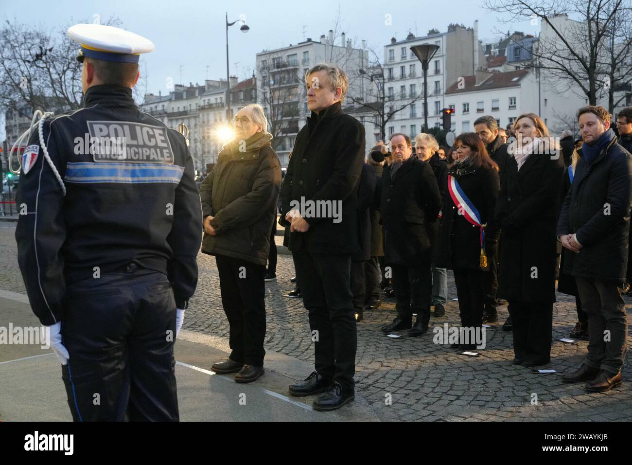 Paris, France. 07th Jan, 2024. Charlie Hebdo publication director ...