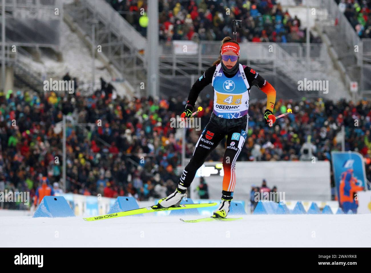  Oberhof, Deutschland. 07th Jan, 2024. Oberhof, Deutschland 06. Januar 