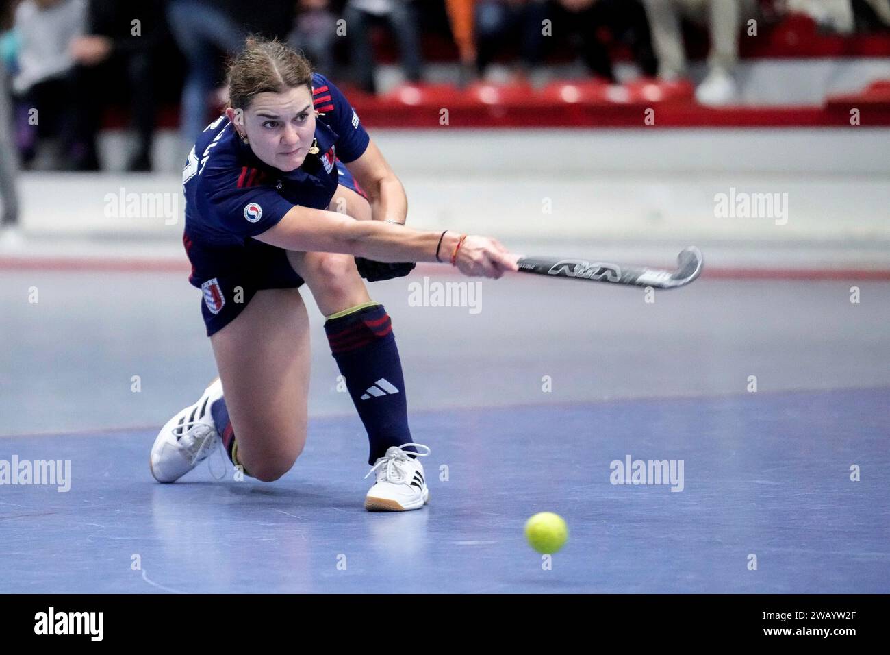 Mannheim, Deutschland. 07th Jan, 2024. Leah Lörsch (FHC, 84), am Ball ...