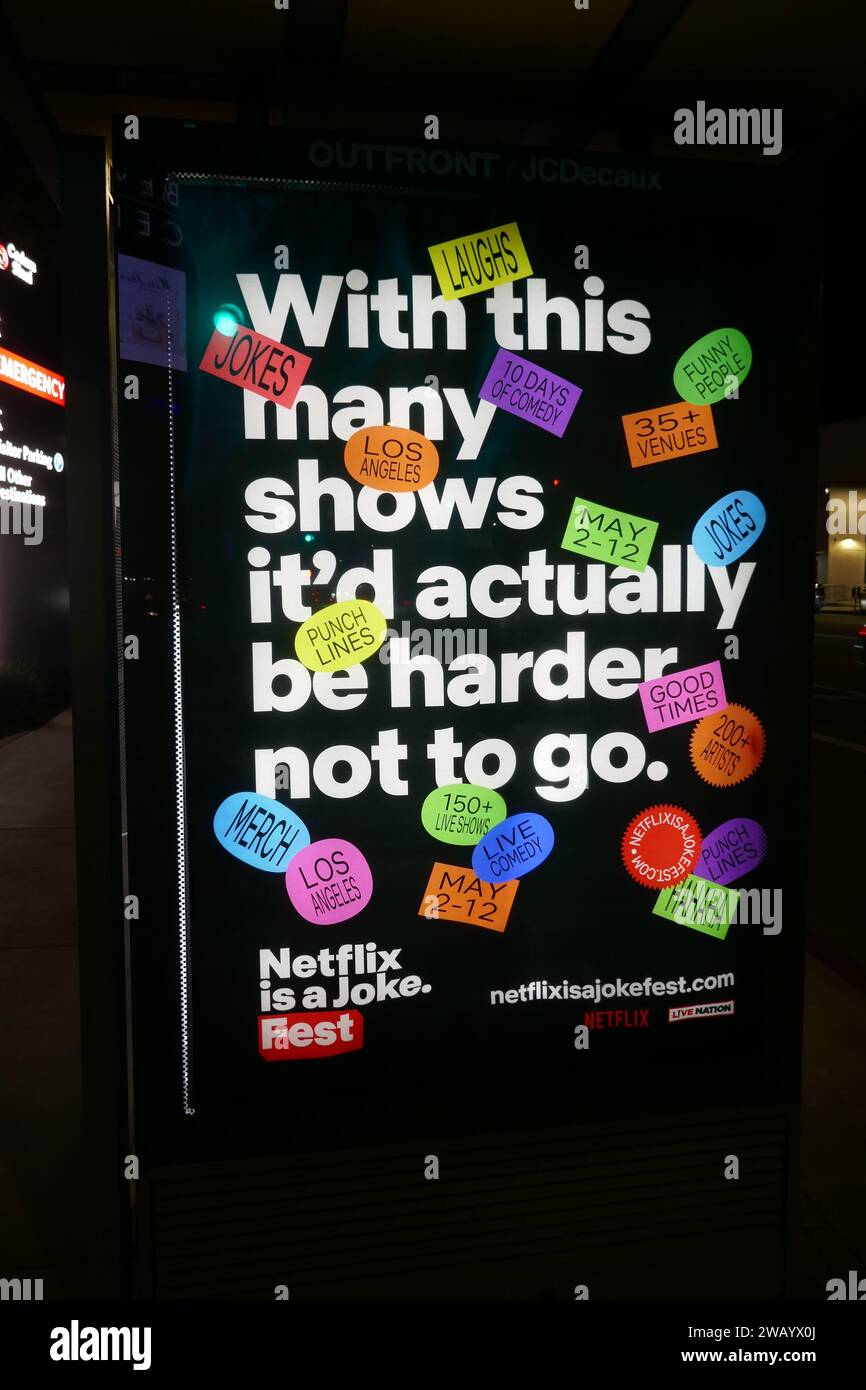 Los Angeles, California, USA 5th January 2024 Netflix Is A Joke