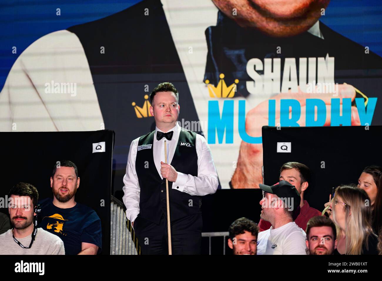 LONDON, UNITED KINGDOM. 07th Jan, 2024. Shaun Murphy enters the arena