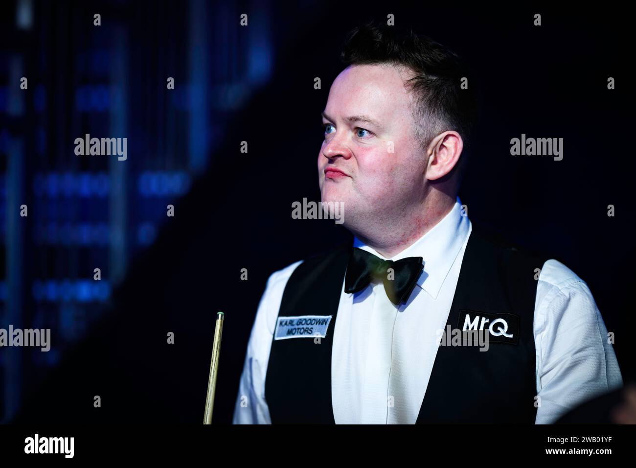LONDON, UNITED KINGDOM. 07th Jan, 2024. Shaun Murphy enters the arena