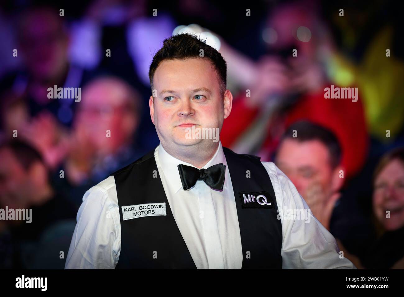LONDON, UNITED KINGDOM. 07th Jan, 2024. Shaun Murphy enters the arena