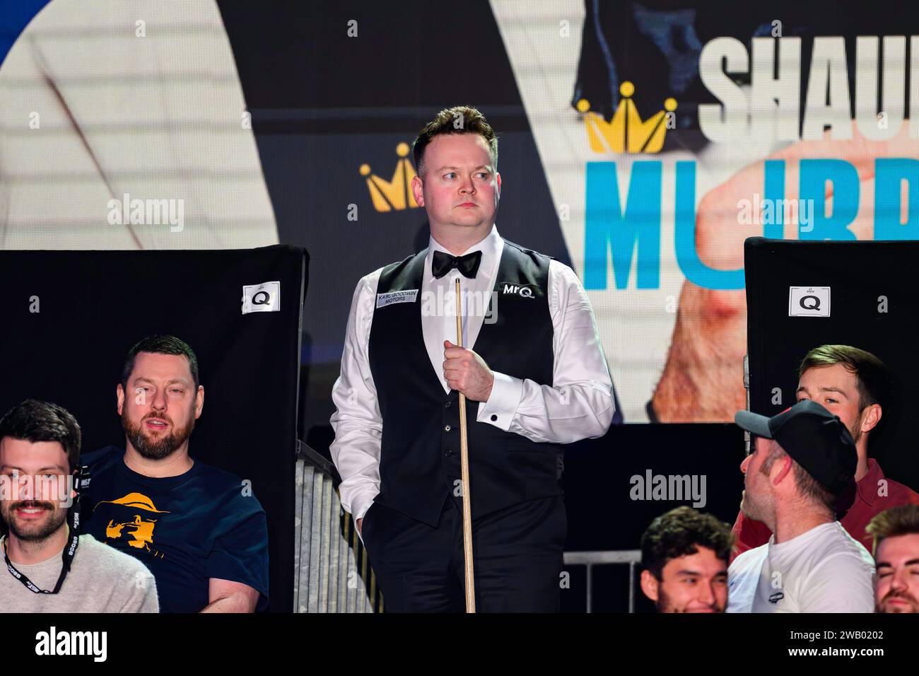 LONDON, UNITED KINGDOM. 07th Jan, 2024. Shaun Murphy enters the arena
