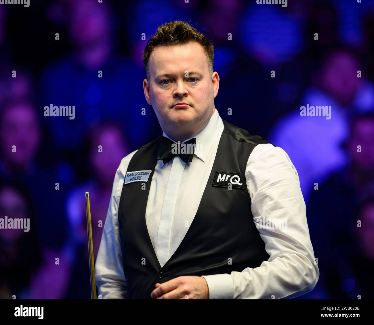LONDON, UNITED KINGDOM. 07th Jan, 2024. Shaun Murphy vs Zhang Anda during the 2024 MrQ Masters