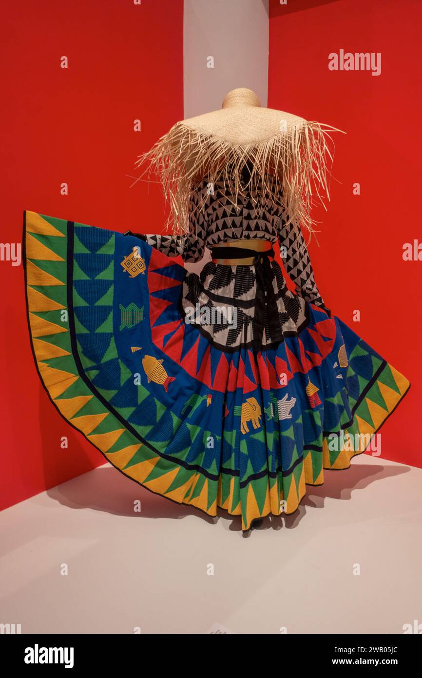 Africa Fashion exhibition at the Brooklyn Museum in Brooklyn NYC Stock Photo