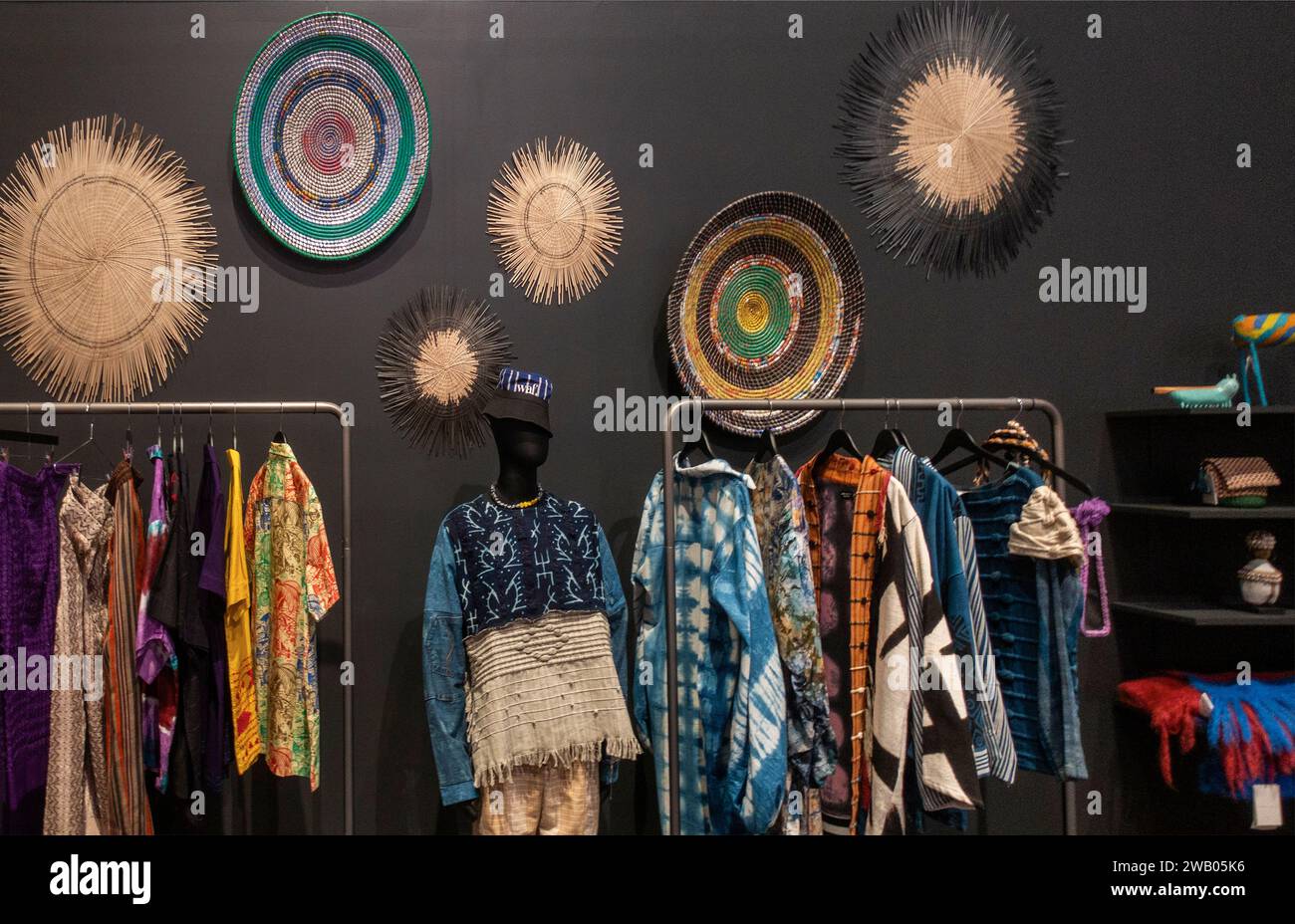 Africa Fashion exhibition at the Brooklyn Museum in Brooklyn NYC Stock Photo