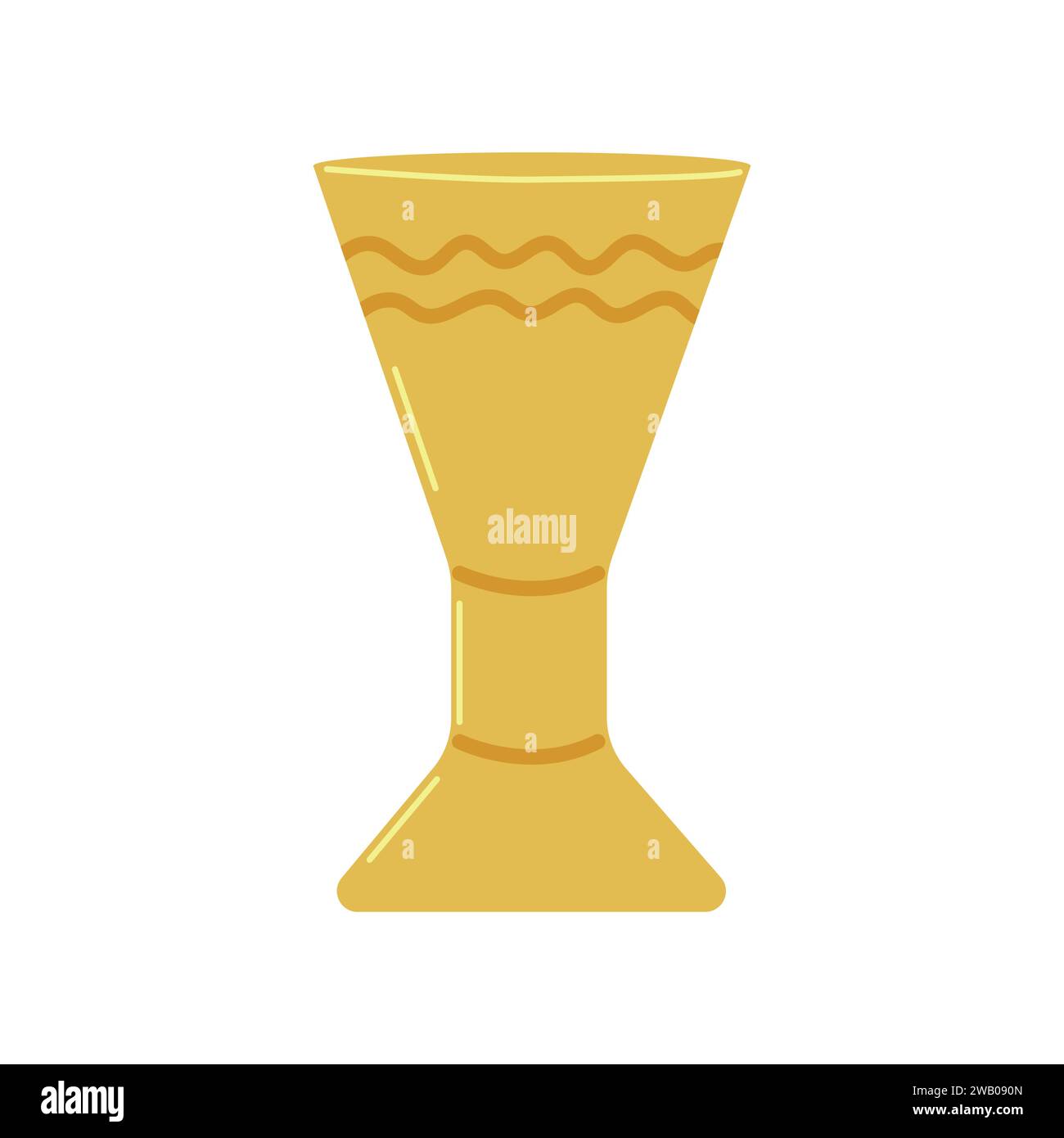 Gold Cup winner prize sports competitions games. Carved pattern. Trophy