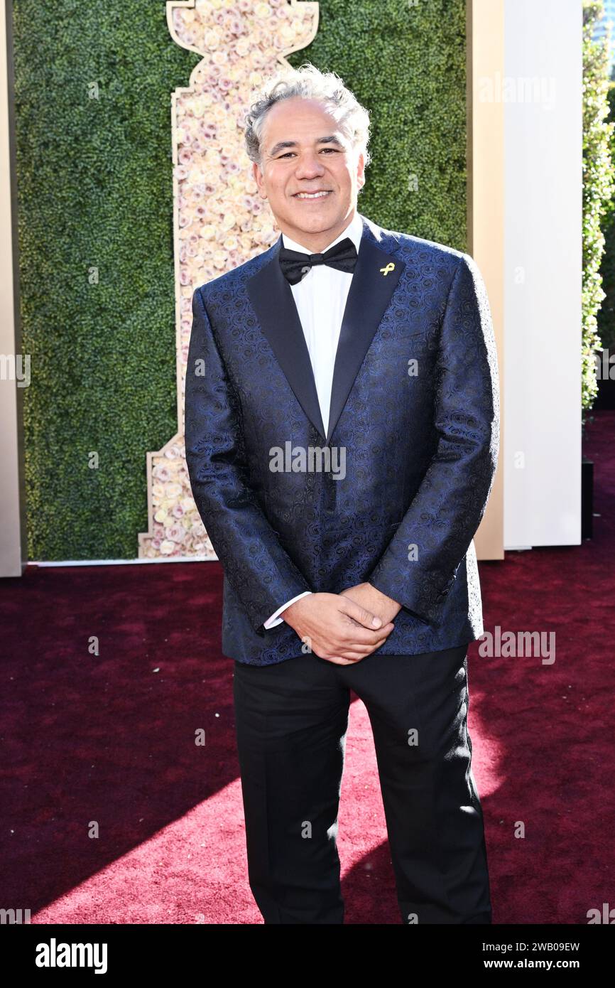 John Ortiz at the 81st Golden Globe Awards held at the Beverly Hilton Hotel on January 7, 2024 in Beverly Hills, California. Credit: PMC/Alamy Live News Stock Photo