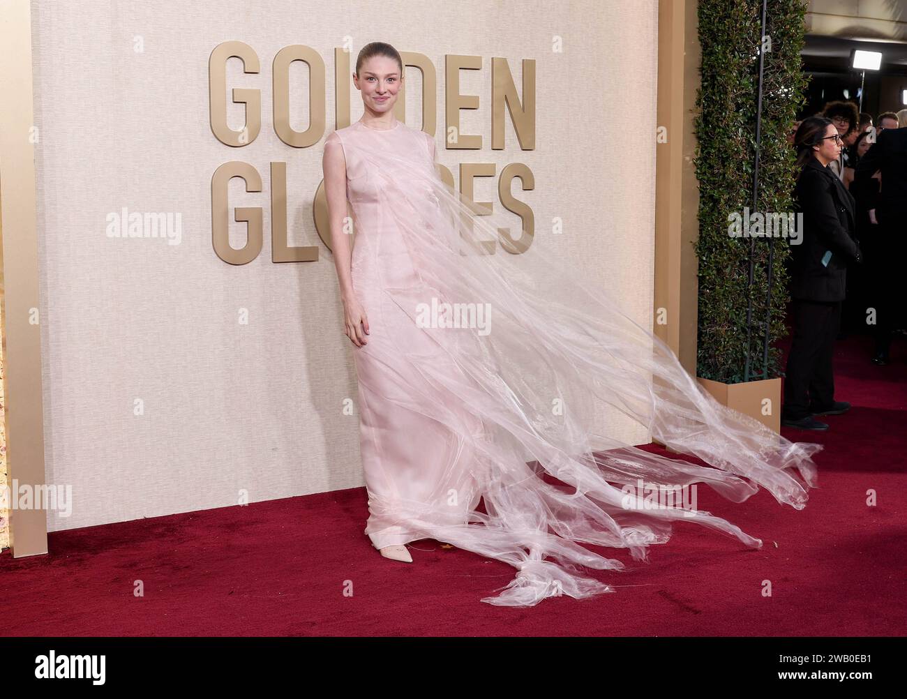 hunter schafer dress golden globes Hunter Schafer Stuns in Custom Prada at 2024 Golden Globes