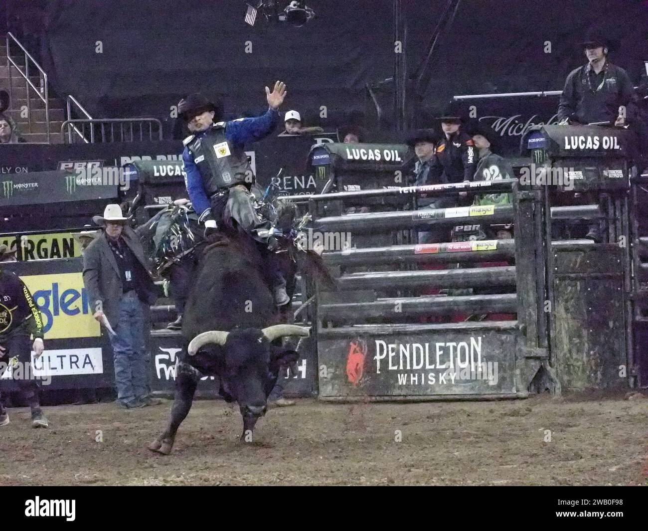 New York New York USA 7th Jan 2024 New York New York   New York New York Usa 7th Jan 2024 New York New York Professional Bull Riders Compete In The Unleash The Beast Tour At Nycs Madison Square Gardentop Bull Riders From Around The World Compete Against The Fiercest Bulls Today Is The Final Round Of The Competition Before The Winner Is Crownedaustin Richardson Won Unleash The Beast Competition Credit Image Bruce Cotlerzuma Press Wire Editorial Usage Only! Not For Commercial Usage! 2WB0F98 