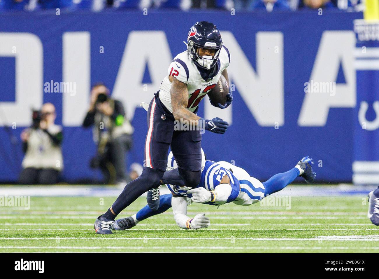 January 06, 2025 Houston Texans wide receiver Nico Collins (12) runs with the ball as