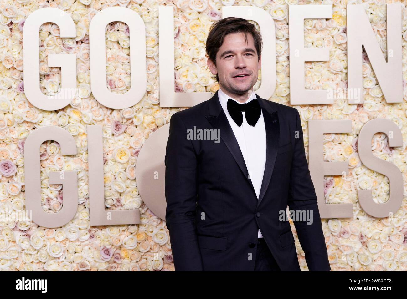 Jason Ralph arrives at the 81st Golden Globe Awards on Sunday, Jan. 7 ...