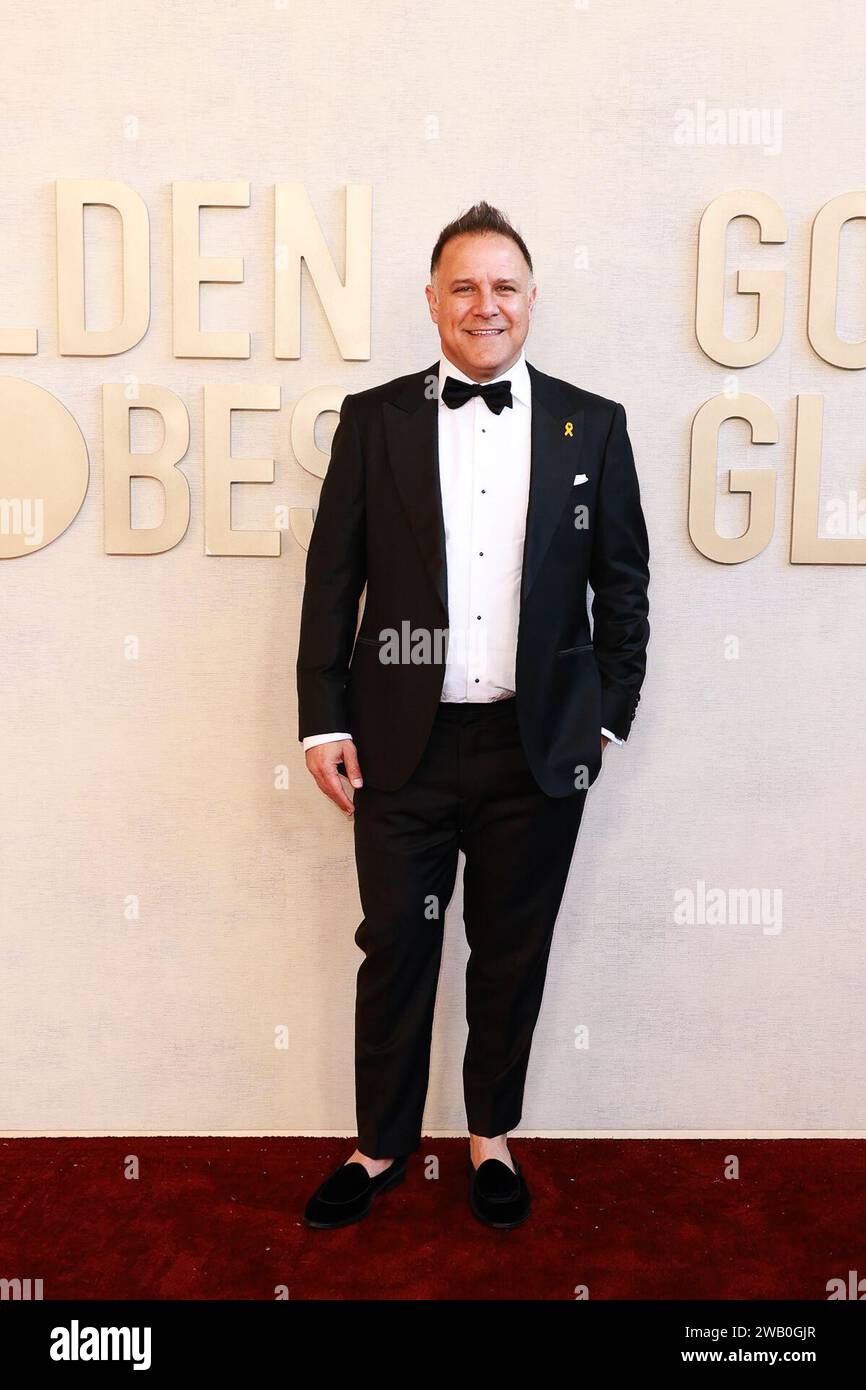 Beverly Hills, United States. 07th Jan, 2024. Jon Weinbach at the 81st Golden Globe Awards held at the Beverly Hilton Hotel on January 7, 2024 in Beverly Hills, California. Credit: PMC/Alamy Live News Stock Photo