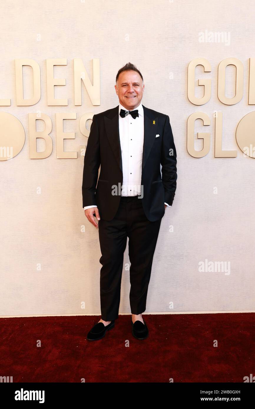 Beverly Hills, United States. 07th Jan, 2024. Jon Weinbach at the 81st Golden Globe Awards held at the Beverly Hilton Hotel on January 7, 2024 in Beverly Hills, California. Credit: PMC/Alamy Live News Stock Photo