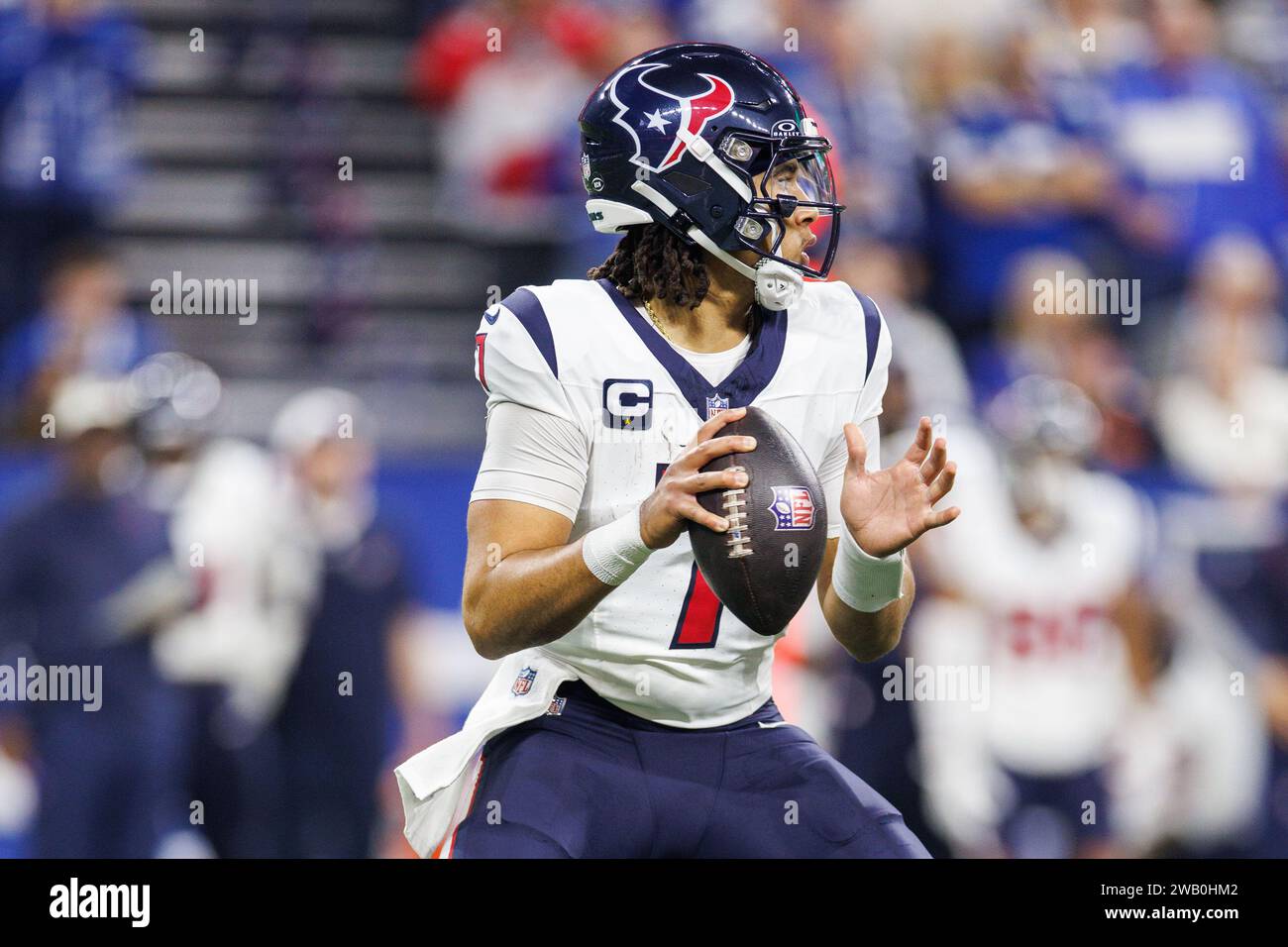 January 06, 2024 Houston Texans quarterback C.J. Stroud (7) passes the