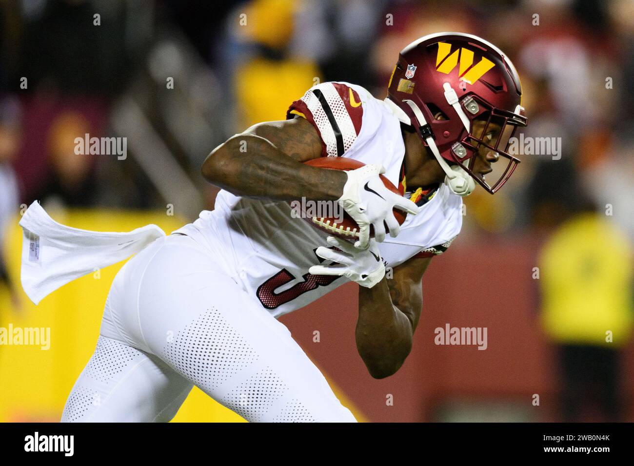 Landover, MD, USA. 07th Jan, 2024. Washington Commanders wide receiver