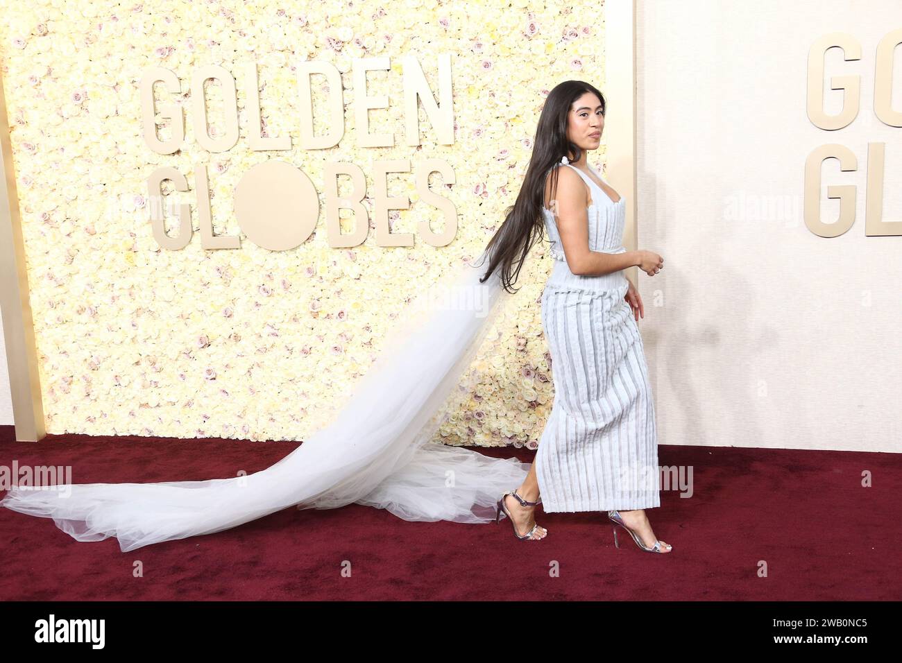 Aminah Nieves at the 81st Golden Globe Awards held at the Beverly