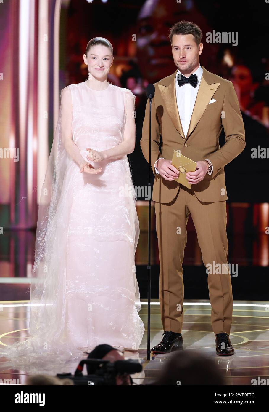 Beverly Hills, United States. 07th Jan, 2024. Hunter Schafer and Justin Hartley at the 81st