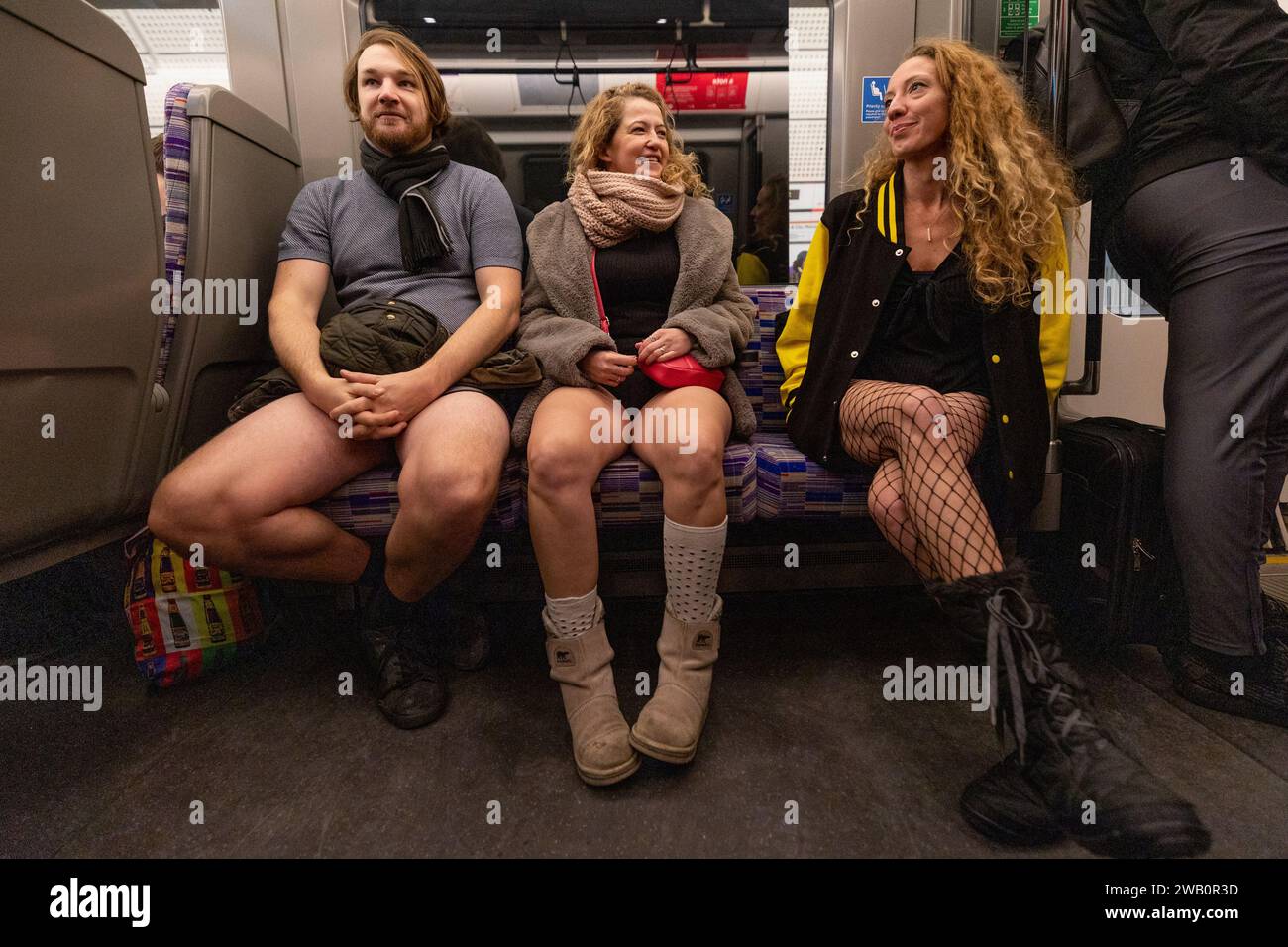 TIMES NOW - Hundreds of Londoners stripped down to their underwear for the  12th annual “No Trousers Tube Ride” - the first since the pandemic -  organised by the Stiff Upper Lip
