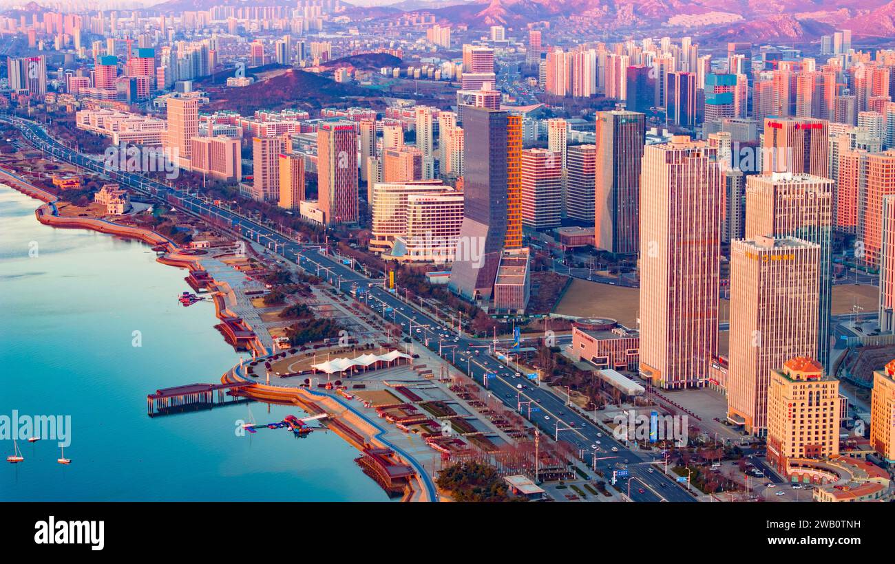 QINGDAO CHINA JANUARY 7 2024 Skyscraper Buildings Are Seen In The   Qingdao China January 7 2024 Skyscraper Buildings Are Seen In The West Coast New Area Of Qingdao Shandong Province China January 7 2024 2WB0TNH 