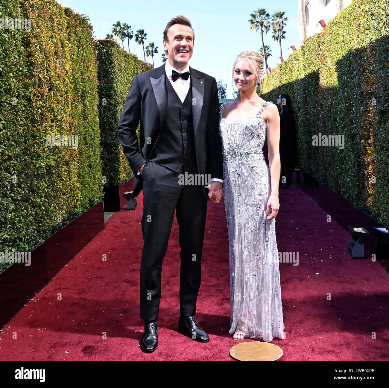 Beverly Hills, United States. 07th Jan, 2024. Jason Segel and Kayla
