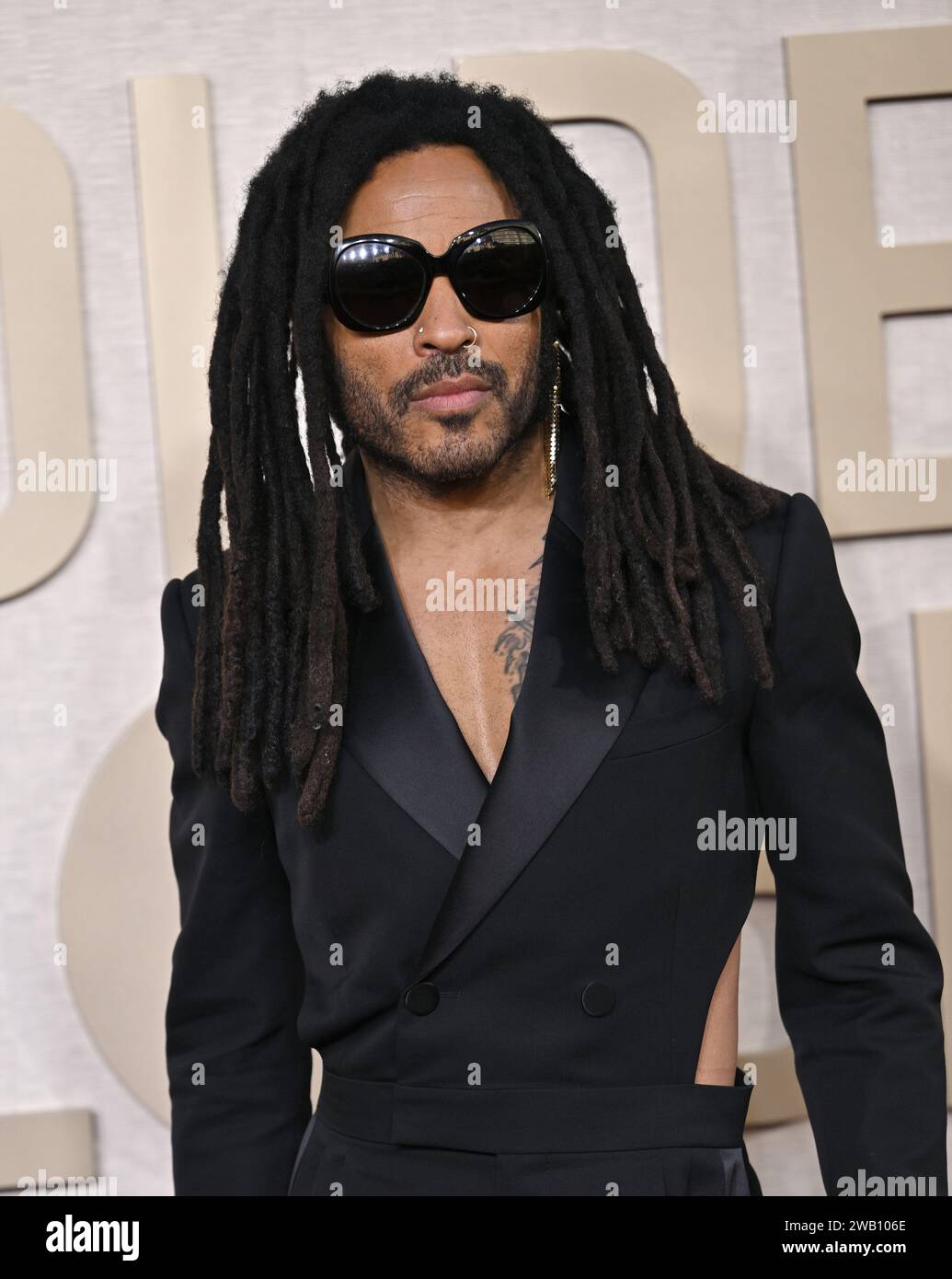 Beverly Hills, United States. 07th Jan, 2024. Lenny Kravitz arrives for