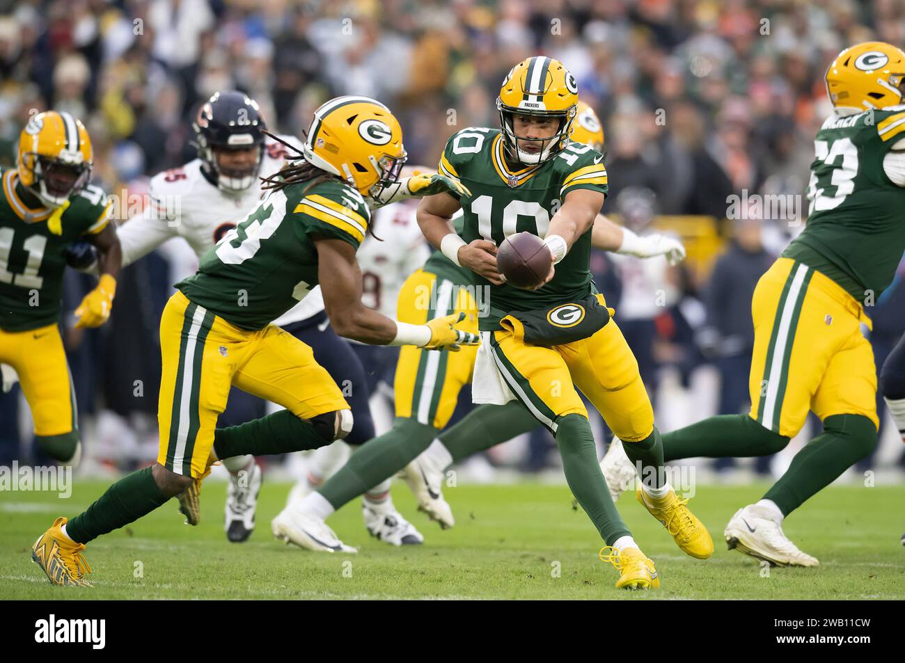Green Bay, WI, USA. 7th Jan, 2025. Green Bay Packers quarterback Jordan