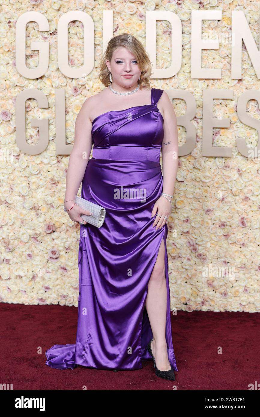 Beverly Hills, United States. 07th Jan, 2024. Francesca Scorsese at the 81st Golden Globe Awards held at the Beverly Hilton Hotel on January 7, 2024 in Beverly Hills, California. Credit: PMC/Alamy Live News Stock Photo