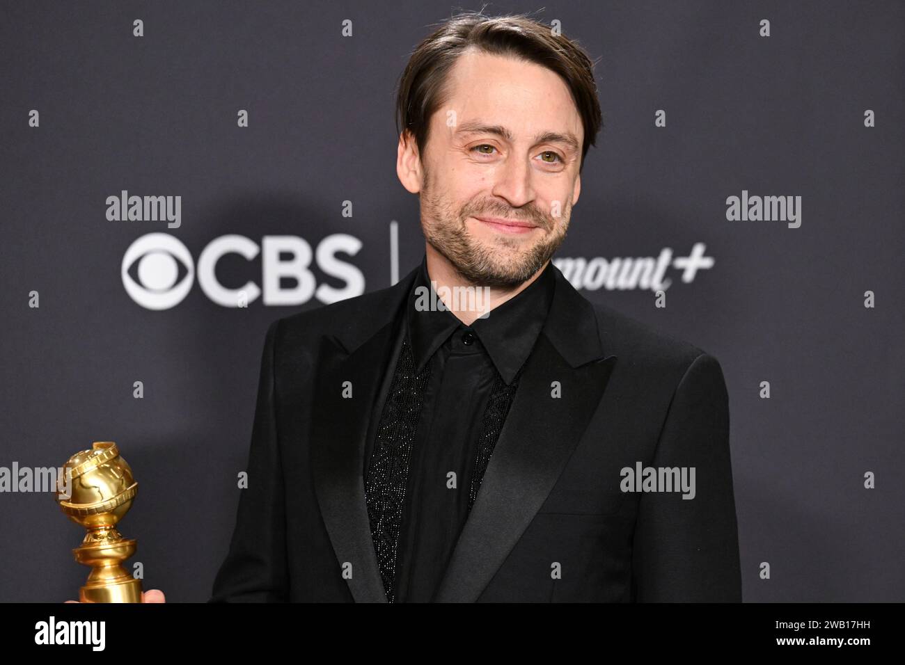 Beverly Hills, United States. 07th Jan, 2024. Kieran Culkin wins the