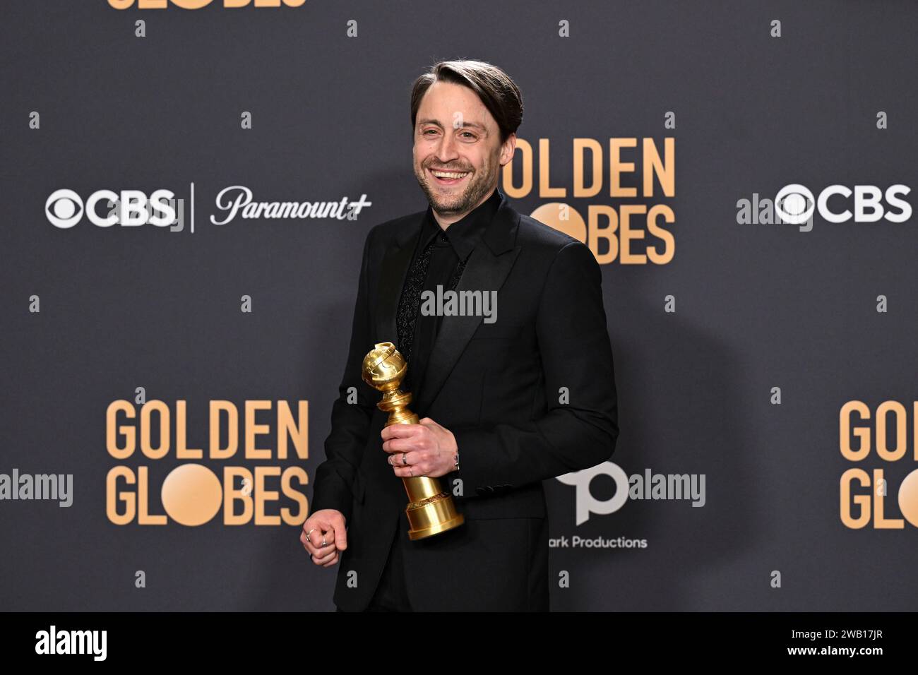 Beverly Hills, United States. 07th Jan, 2024. Kieran Culkin wins the