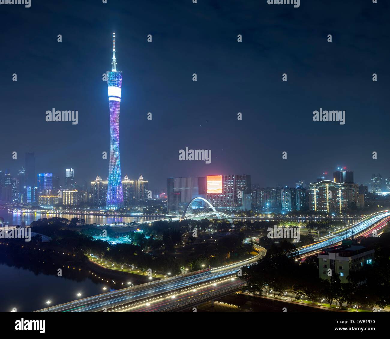 The Canton Tower, Guangzhou, China. Stock Photo