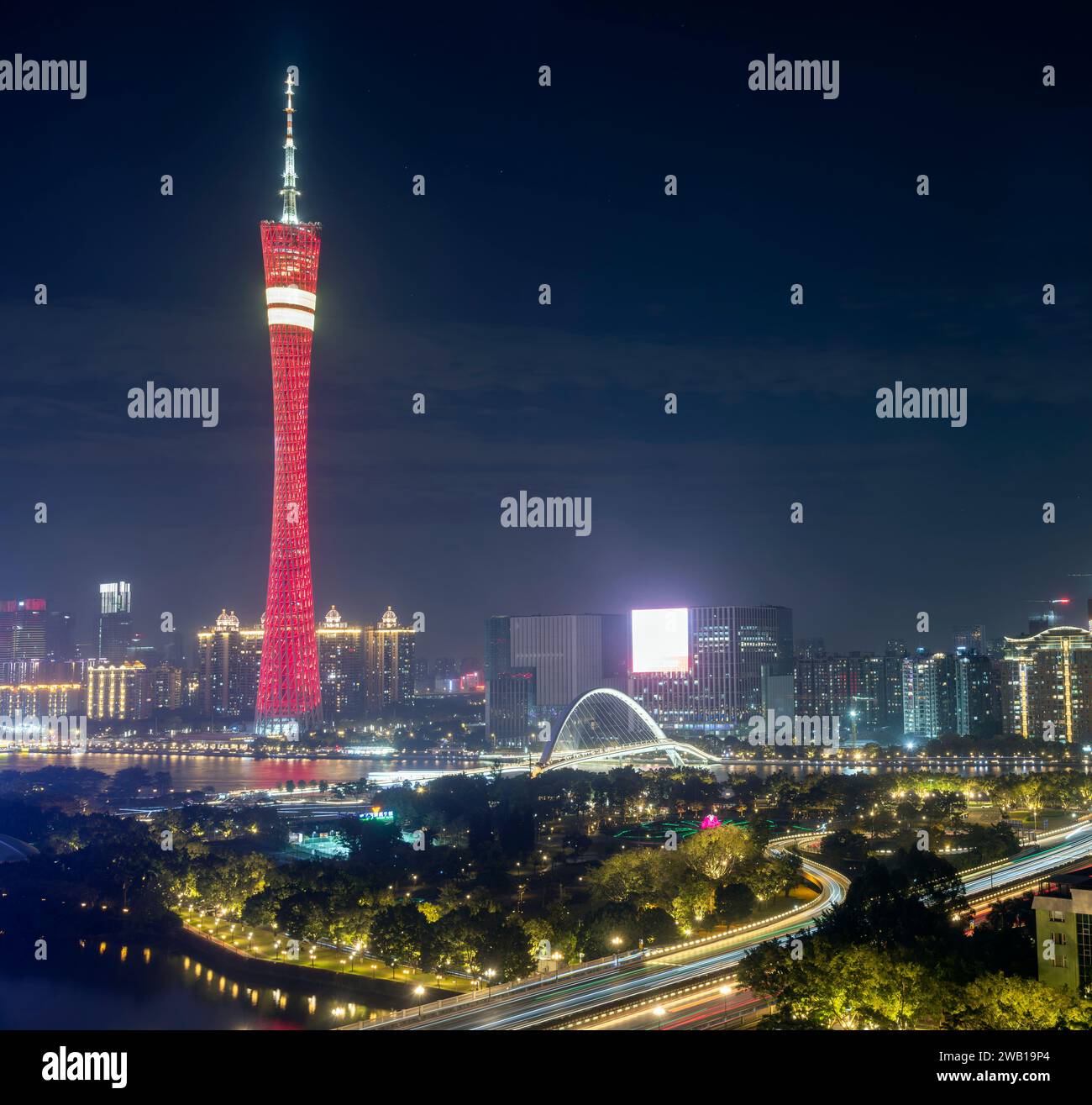 The Canton Tower, Guangzhou, China. Stock Photo