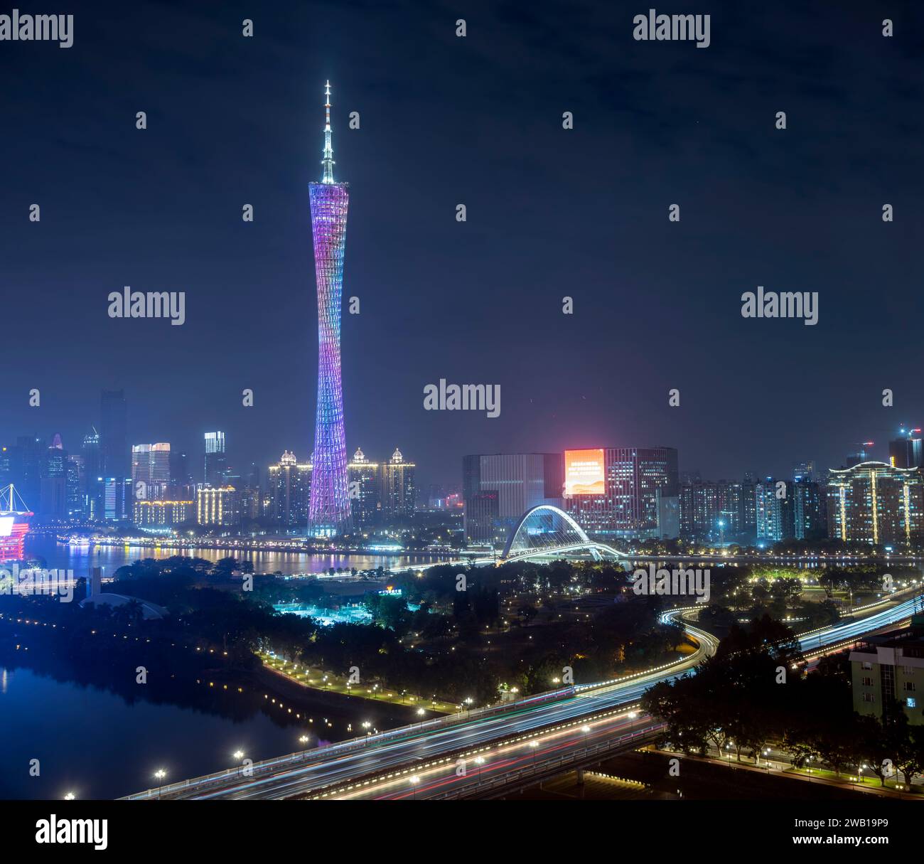 The Canton Tower, Guangzhou, China. Stock Photo