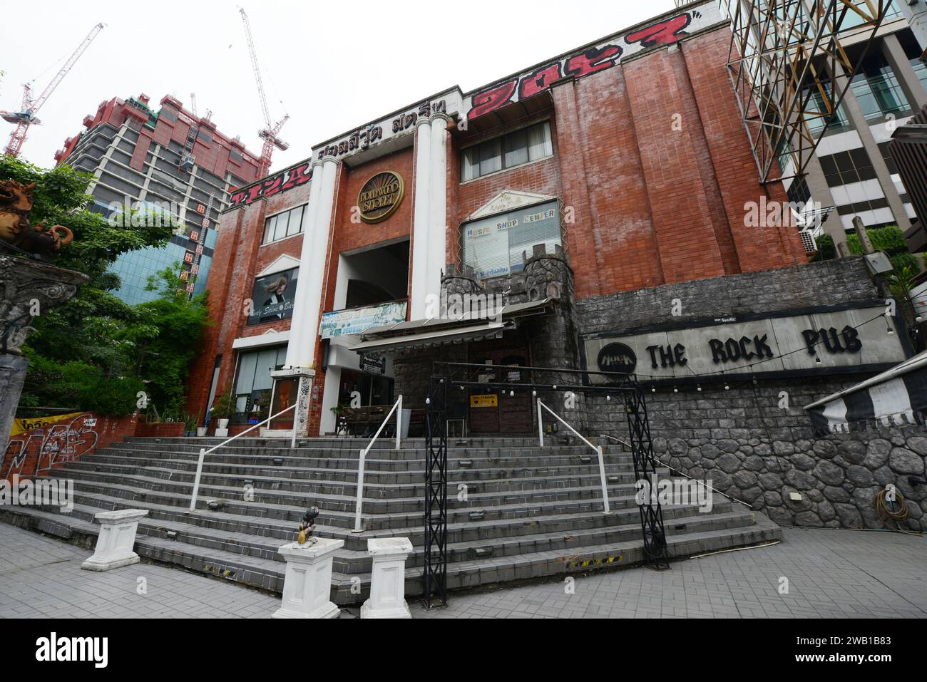 The Rock Pub on Phaya Thai Rd, Ratchathewi, Bangkok, Thailand. Stock Photo