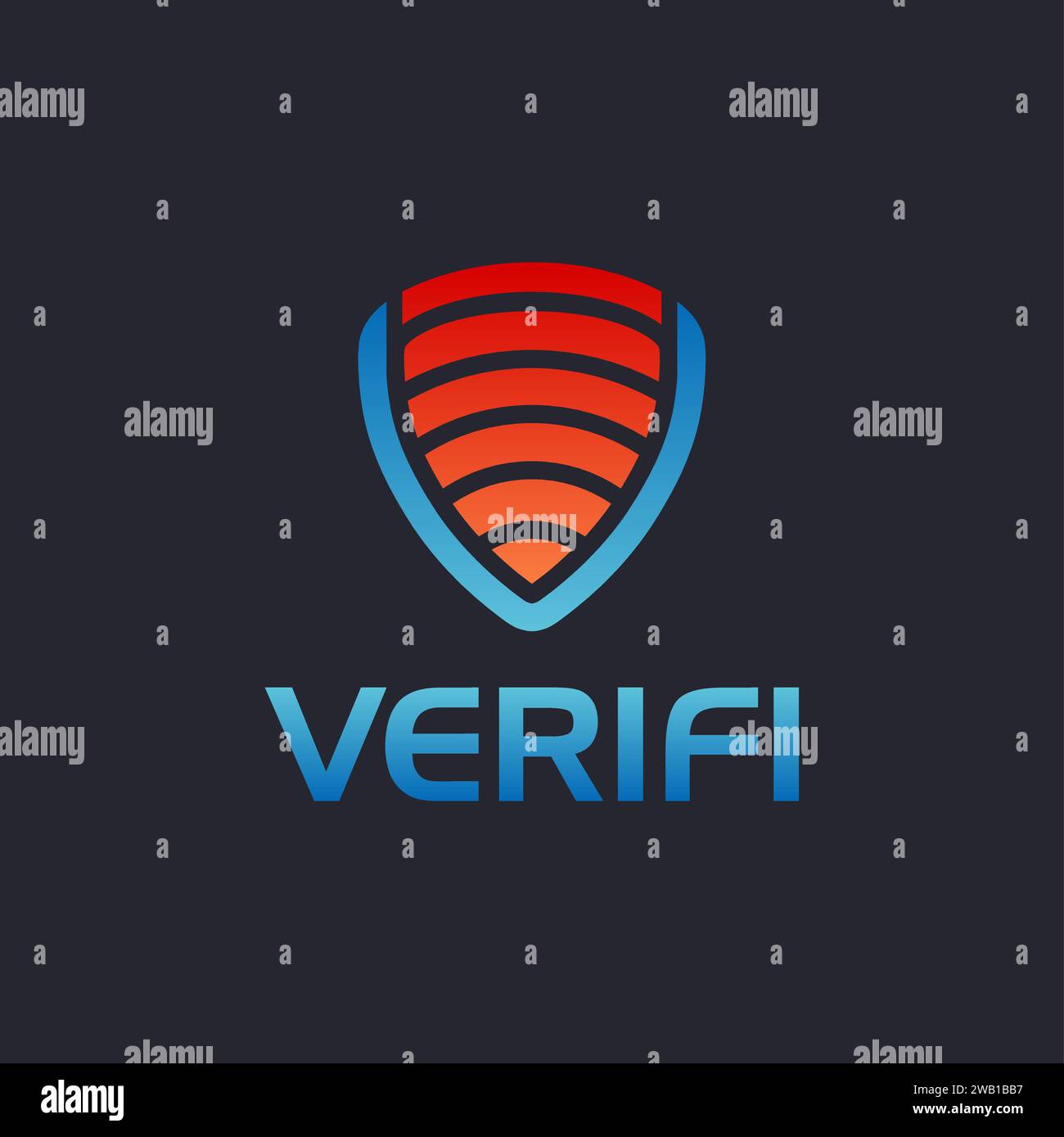 Letter V Shield Logo Icon Vector On Dark Background Stock Vector Image 