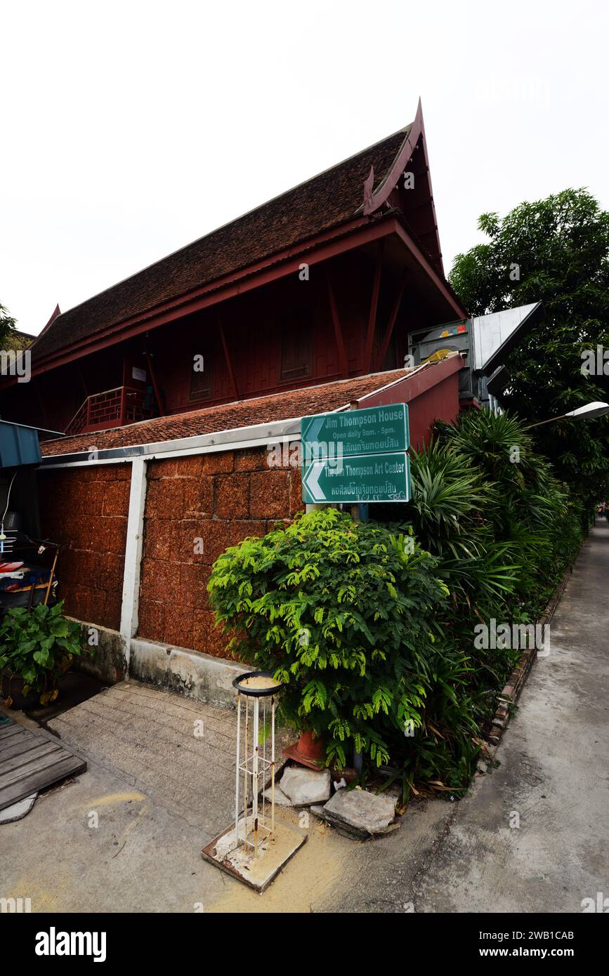 The Jim Thompson House heritage museum in Bangkok, Thailand. Stock Photo