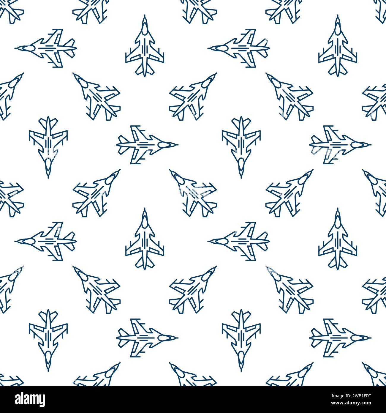 poster fighter jet pattern. simple illustration of... Military Fighter Aircraft vector concept thin line seamless pattern ...