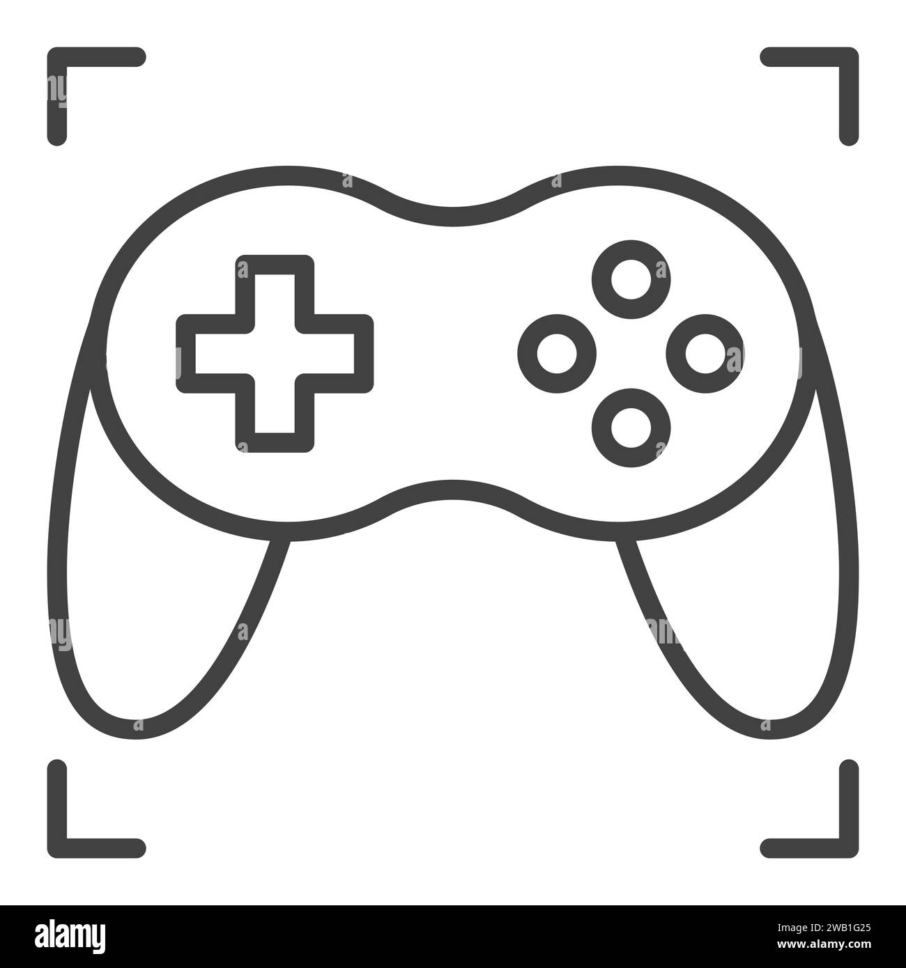 Simple game buttons Black and White Stock Photos & Images - Alamy
