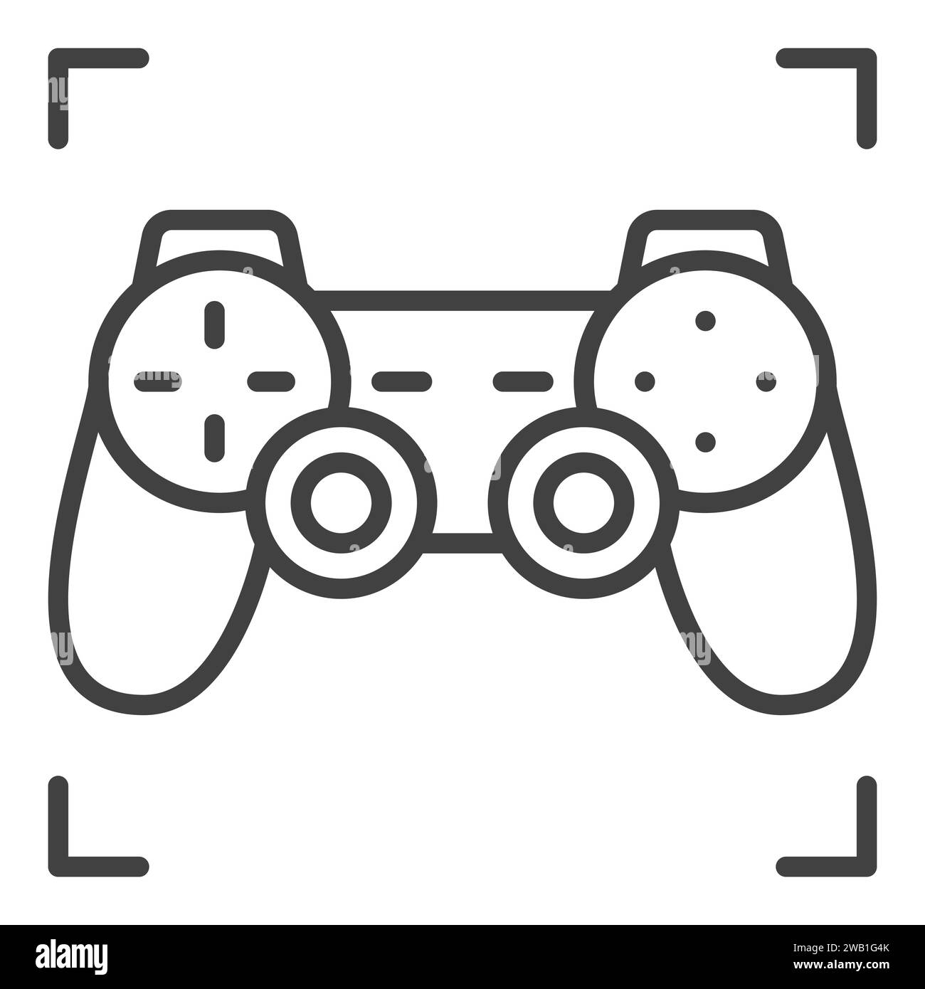 Gamepad vector Videogames Controller concept icon or sign in thin line ...