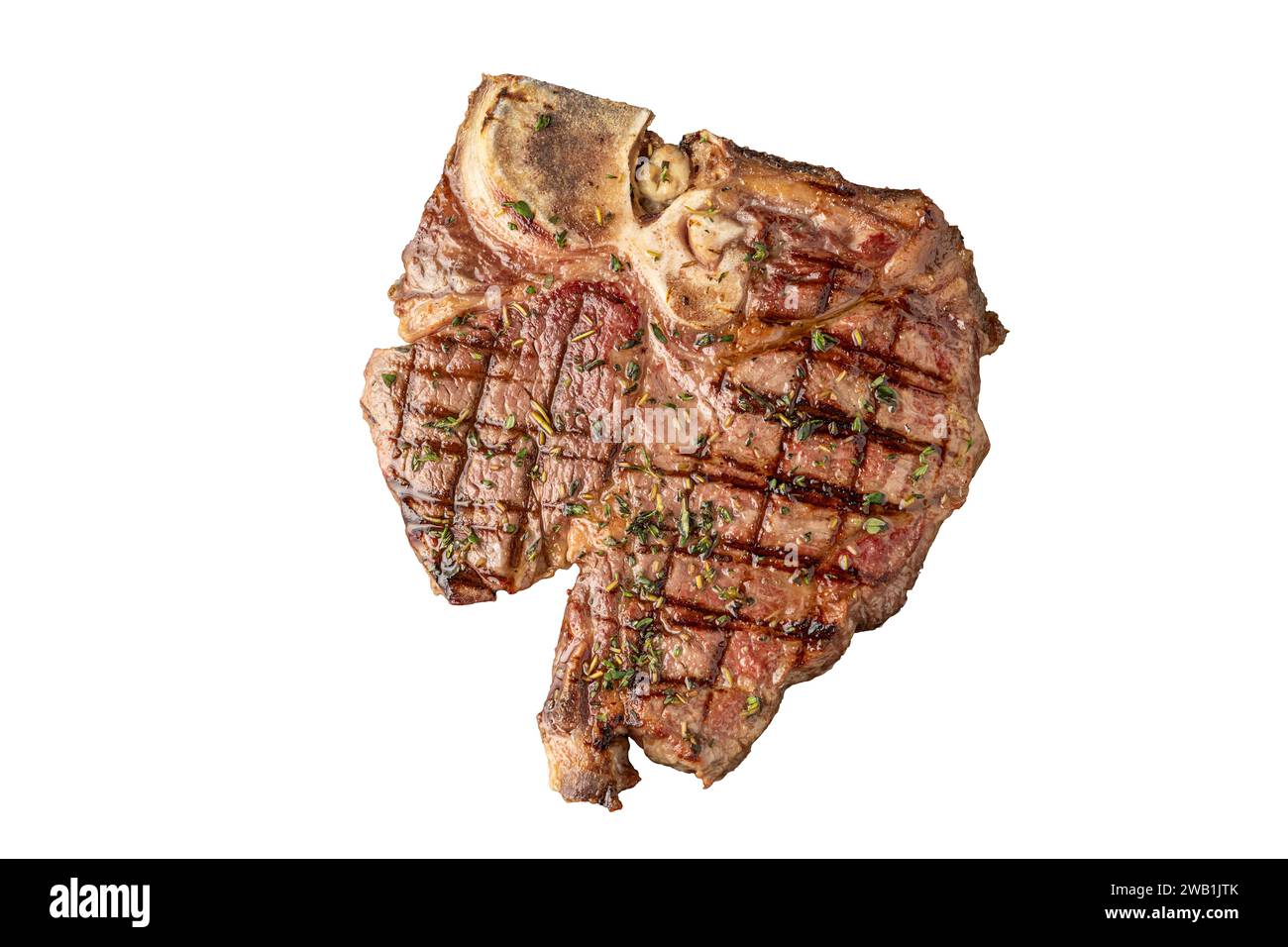 Top view of TBone Steak on