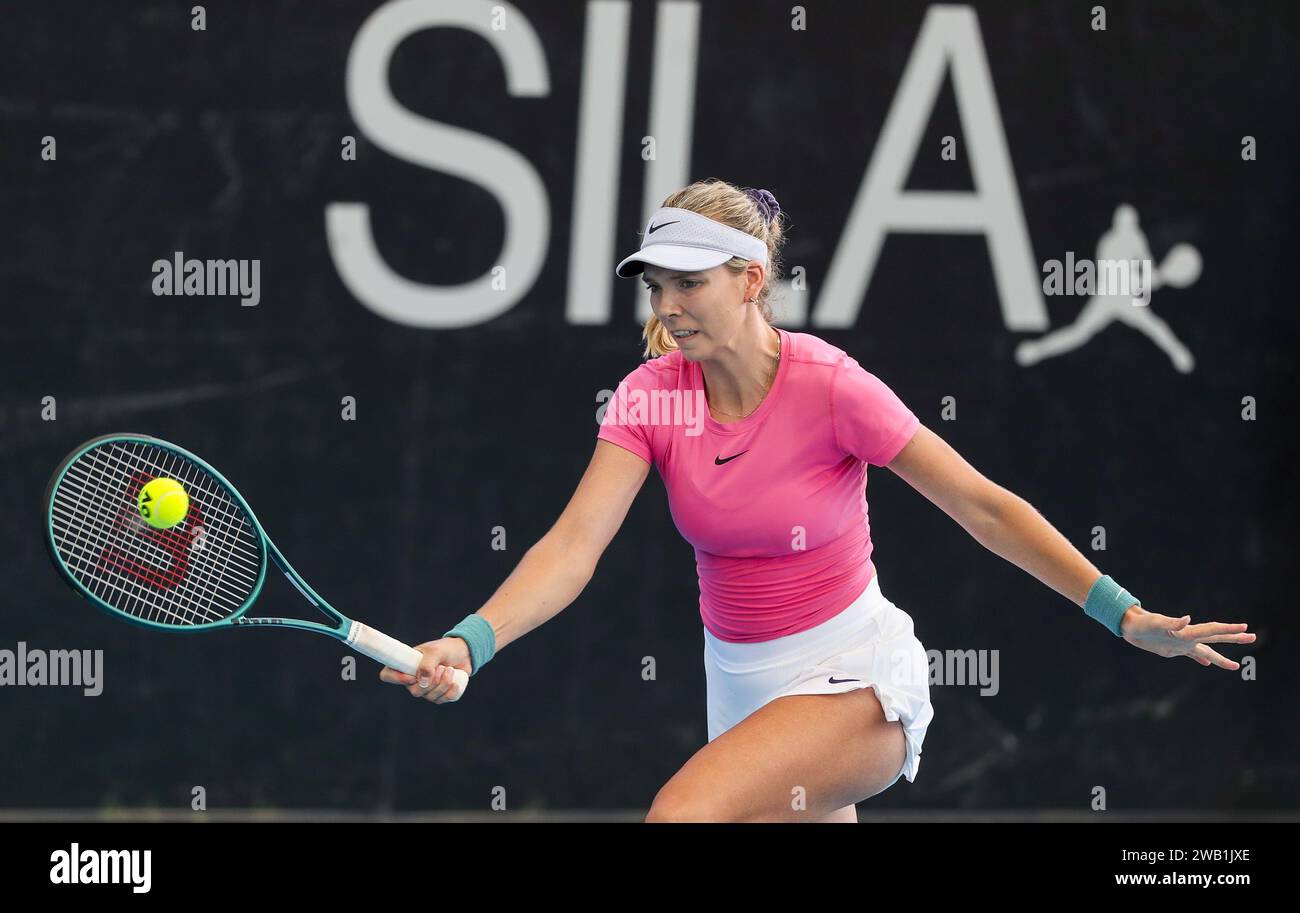 Adelaide, Australia. 08th Jan, 2025. Katie Boulter (GB) in action