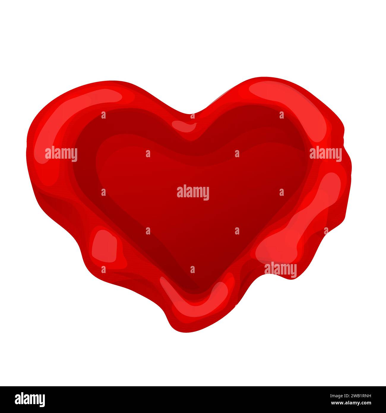 Love Letter Mail Heart Wax Seal Stamp