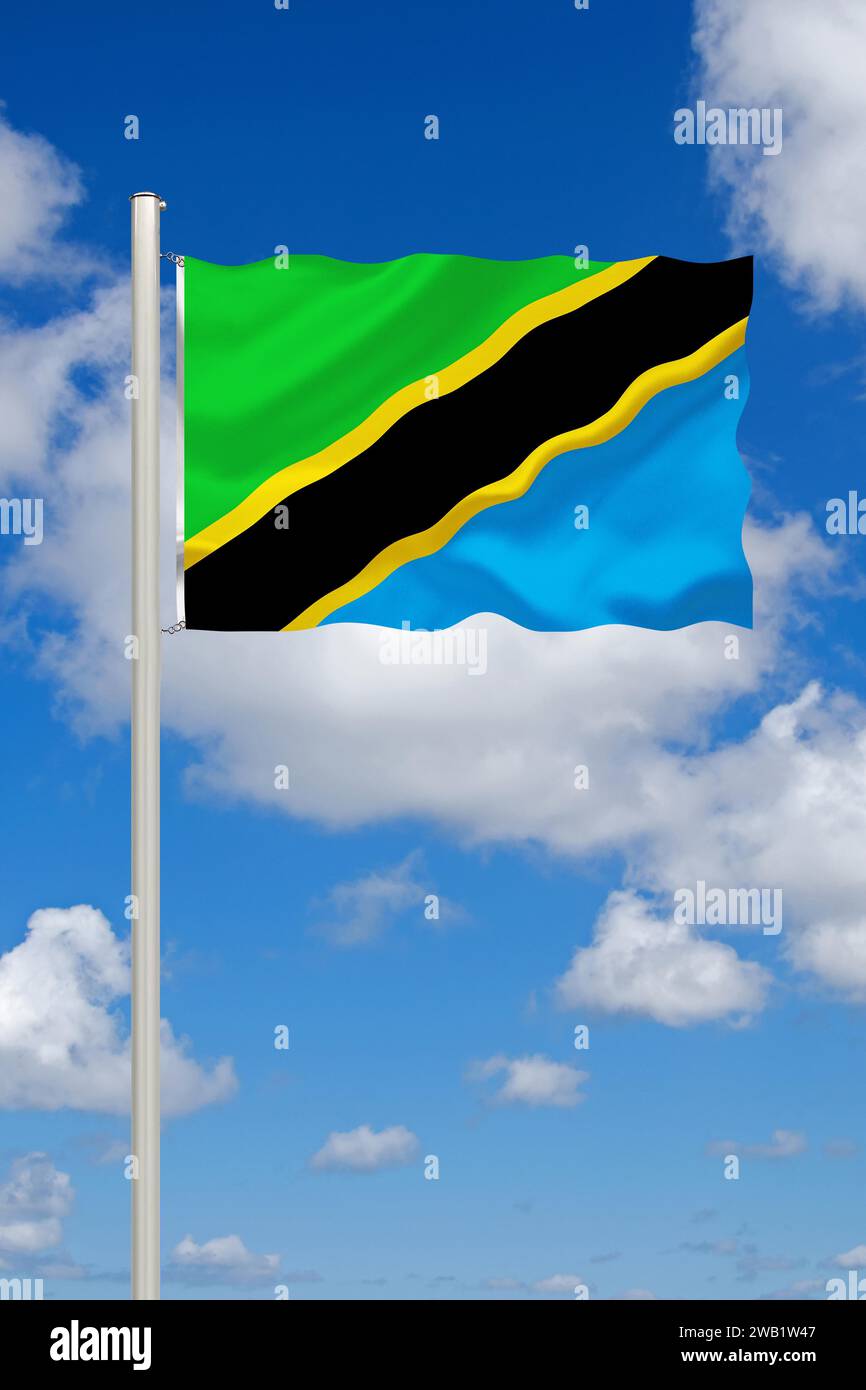 Flag of the tanzania hi-res stock photography and images - Alamy
