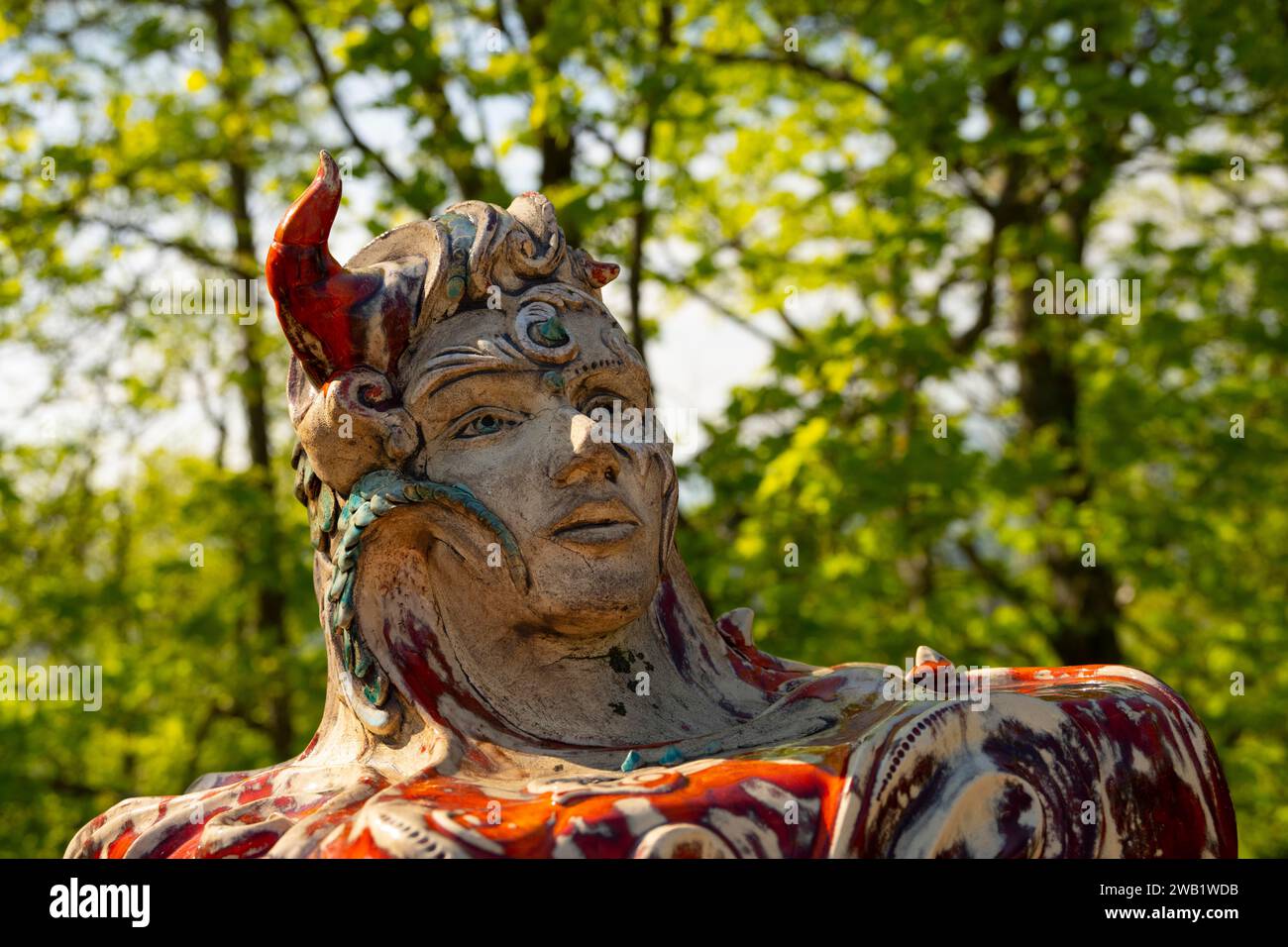 Castle, Plankenstein, Texing, Ceramics, Decoration, Lower Austria Stock Photo